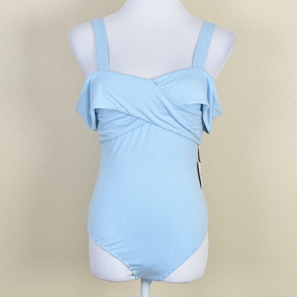 Superdown Evie Off Shoulder Bodysuit NEW - S - Picture 3 of 11